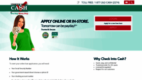 What Checkintocashonline.com website looked like in 2020 (4 years ago)