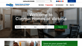 What Claytonhomesvictoria.com website looked like in 2020 (4 years ago)
