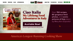 What Ciaoitalia.com website looked like in 2020 (4 years ago)