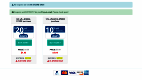 What Coupon500.com website looked like in 2020 (4 years ago)