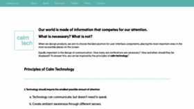 What Calmtech.com website looked like in 2020 (4 years ago)
