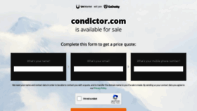 What Condictor.com website looked like in 2020 (4 years ago)