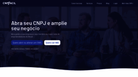 What Cnpjfacil.com.br website looked like in 2020 (4 years ago)