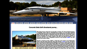 What Concordeproject.com website looked like in 2020 (4 years ago)