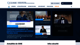 What Cdse.fr website looked like in 2020 (4 years ago)