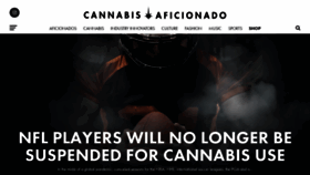 What Cannabisaficionado.com website looked like in 2020 (4 years ago)