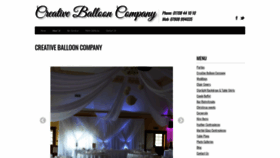What Creativeballoons.co.uk website looked like in 2020 (4 years ago)