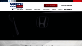 What Cornwallhonda.com website looked like in 2020 (4 years ago)