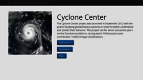 What Cyclonecenter.org website looked like in 2020 (4 years ago)
