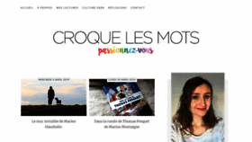 What Croquelesmots.fr website looked like in 2020 (4 years ago)