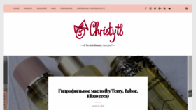 What Christytb.com website looked like in 2020 (4 years ago)