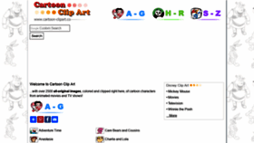 What Cartoon-clipart.co website looked like in 2020 (4 years ago)