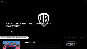 What Chocolatefactorymovie.warnerbros.com website looked like in 2020 (4 years ago)