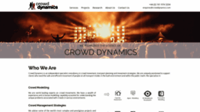 What Crowddynamics.com website looked like in 2020 (4 years ago)