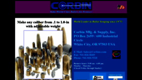 What Corbins.com website looked like in 2020 (4 years ago)