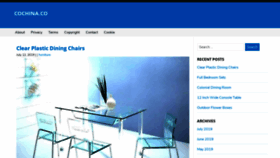 What Cochina.co website looked like in 2020 (4 years ago)