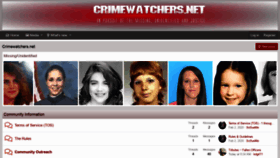 What Crimewatchers.net website looked like in 2020 (4 years ago)