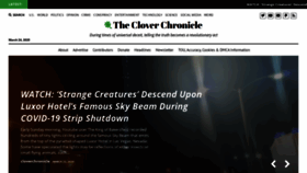 What Cloverchronicle.com website looked like in 2020 (4 years ago)