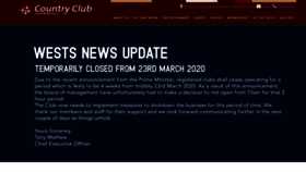 What Countryclubgh.com.au website looked like in 2020 (4 years ago)