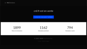What Crd.fr website looked like in 2020 (4 years ago)