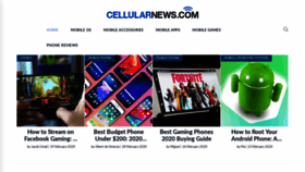 What Cellularnews.com website looked like in 2020 (4 years ago)