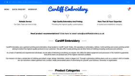 What Cardiffembroidery.co.uk website looked like in 2020 (4 years ago)