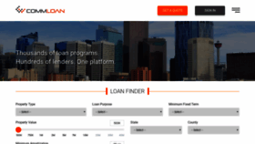 What Commloan.com website looked like in 2020 (4 years ago)