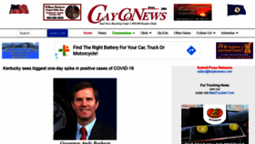 What Clayconews.com website looked like in 2020 (4 years ago)
