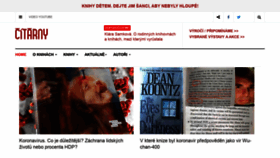 What Citarny.cz website looked like in 2020 (5 years ago)