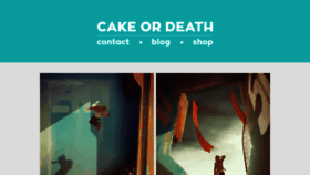 What Cakeordeath.fr website looked like in 2020 (4 years ago)