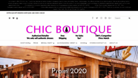 What Chicboutiqueny.com website looked like in 2020 (4 years ago)