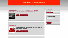 What Coeurdor.fr website looked like in 2020 (4 years ago)