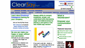 What Clearsay.net website looked like in 2020 (4 years ago)