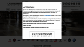 What Conisbroughmotorcompany.co.uk website looked like in 2020 (4 years ago)