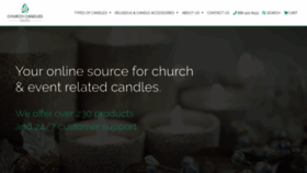 What Churchcandles.com website looked like in 2020 (4 years ago)