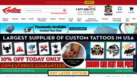 What Customtattoonow.com website looked like in 2020 (4 years ago)
