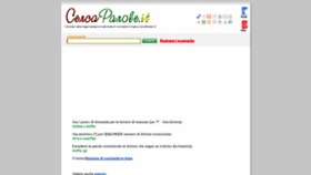 What Cercaparole.it website looked like in 2020 (4 years ago)