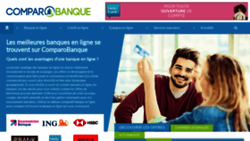 What Comparobanque.fr website looked like in 2020 (4 years ago)