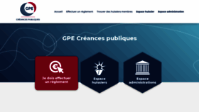 What Creances-publiques.fr website looked like in 2020 (4 years ago)