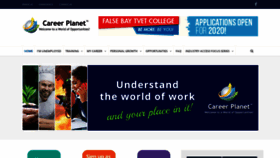 What Careerplanet.co.za website looked like in 2020 (4 years ago)