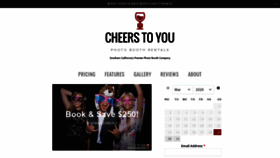 What Cheerstoyouphotobooth.com website looked like in 2020 (4 years ago)
