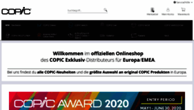 What Copic.de website looked like in 2020 (4 years ago)
