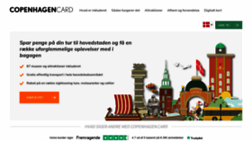 What Copenhagencard.dk website looked like in 2020 (4 years ago)