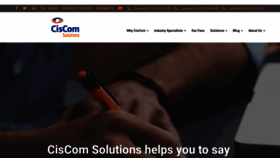 What Ciscom.com website looked like in 2020 (4 years ago)