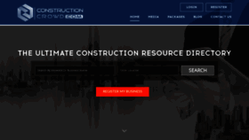 What Constructioncrowd.com website looked like in 2020 (4 years ago)