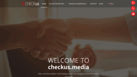 What Checkus.media website looked like in 2020 (4 years ago)