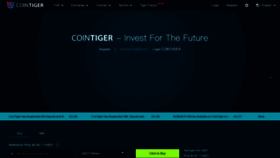 What Cointiger.one website looked like in 2020 (4 years ago)