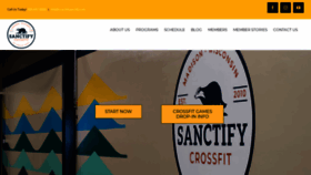 What Crossfitsanctify.com website looked like in 2020 (4 years ago)