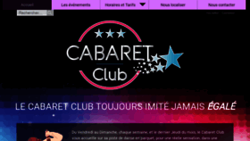 What Cabaret-club.fr website looked like in 2020 (4 years ago)