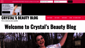 What Crystalsbeautyblog.com website looked like in 2020 (4 years ago)